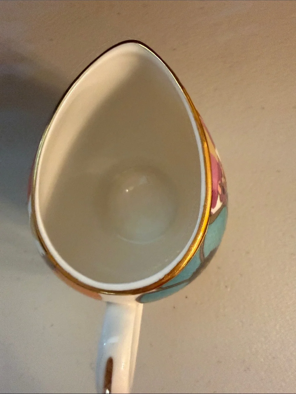 Grace Teaware porcelain Floral Creamer Pitcher - multi poppy pattern